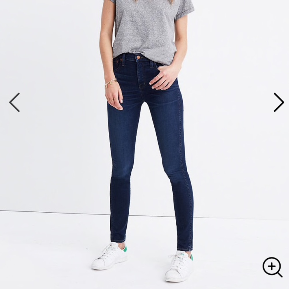 Madewell 10” Highrise Skinny Skinny sz 26 indigo